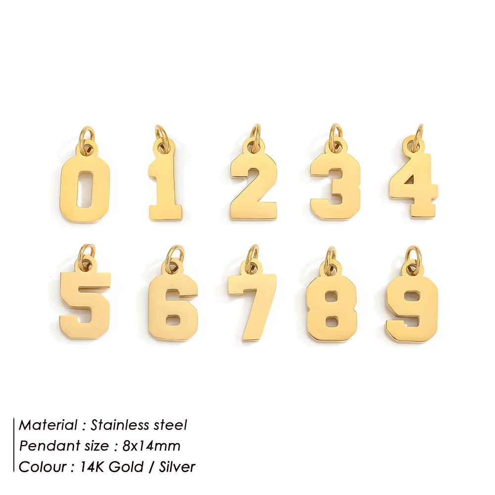 eManco  Stainless Digital accessories Pendant Necklace Charms Necklace Cosplay Jewelry Gift for DIY Jewelry Making