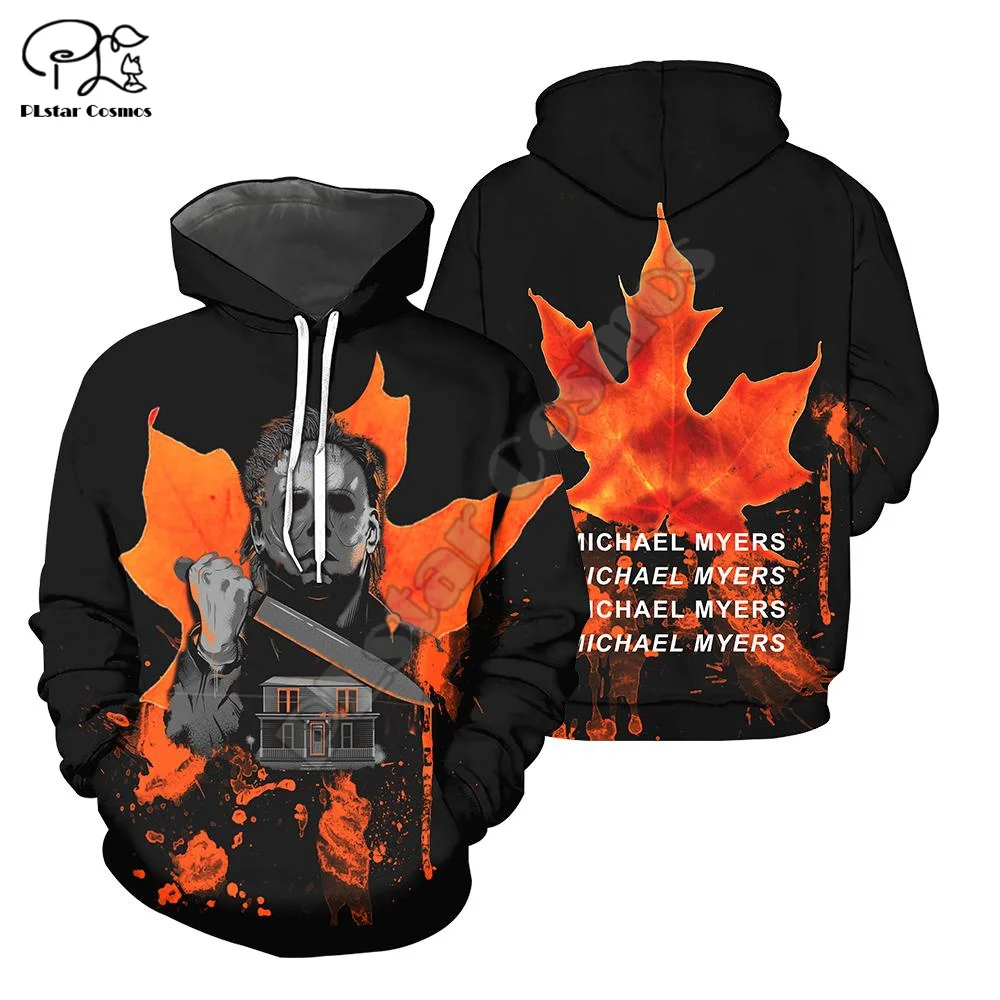 

PLstar Cosmos Newest Halloween Movie Michael Myers Horror Terror Colorful 3DPrint Men/Women Streetwear Harajuku Funny Hoodies A6