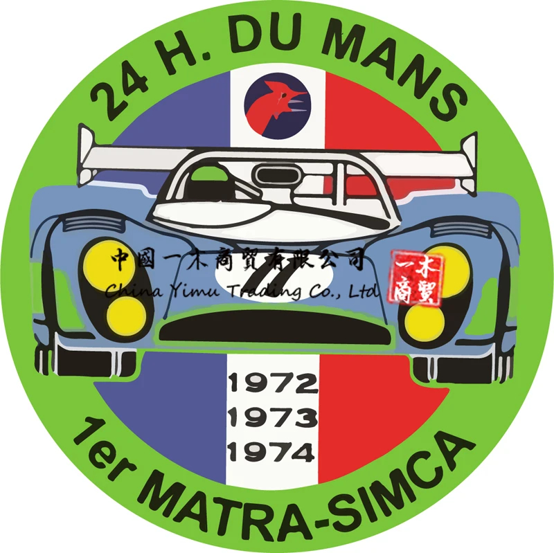 

Matra-simca Circuit Sticker Vinyle Lamine For Audi Honda Toyota