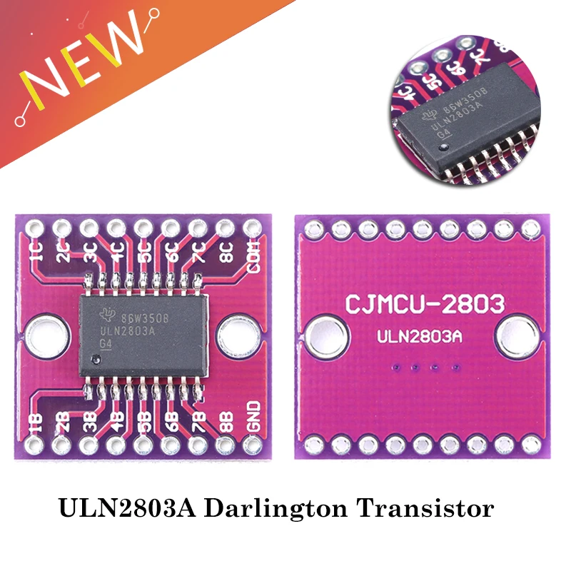 ULN2803A Darlington Transistor Arrays Driver Module Tube Octal High Voltage Current CJMCU-2803 Darlington Transistor