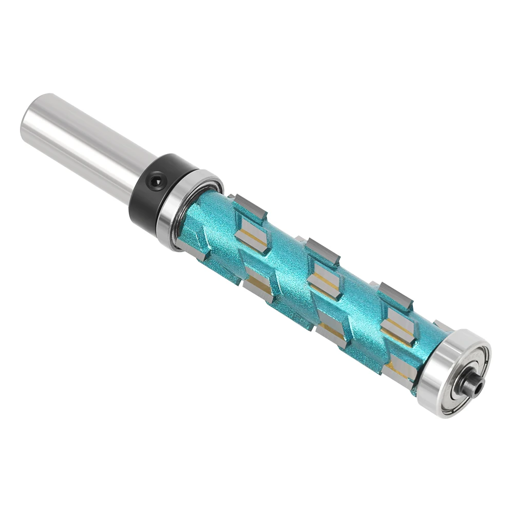 12Mm 1/2 "Shank Flush Trim คาร์ไบด์เกลียว Top แบริ่ง Cnc Router Bit การบีบอัด-ตัด End Mill bit Face เครื่องตัดไม้