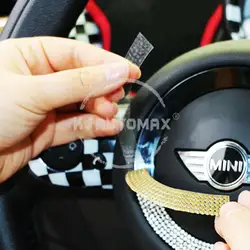 Car Steering Wheel Decoration Crystal Ring Sticker For Mini Cooper F55 F56 Styling