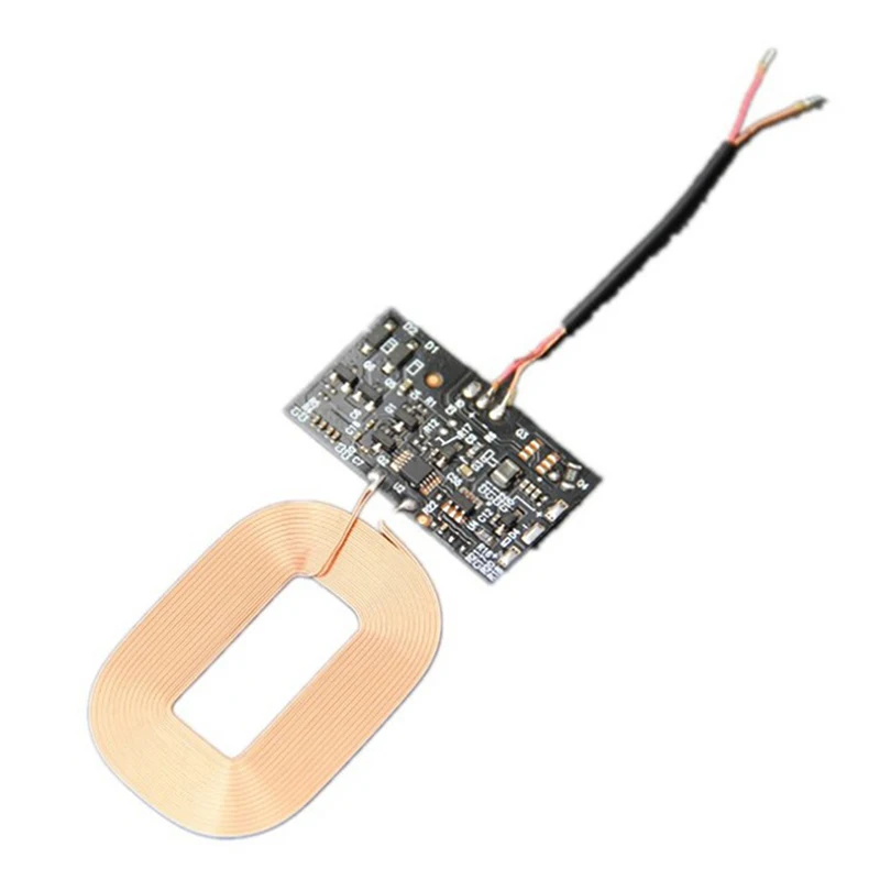 Qi Wireless-ladegerät PCBA Platine Empfänger Modul + Spule DIY Lade 5V 1A