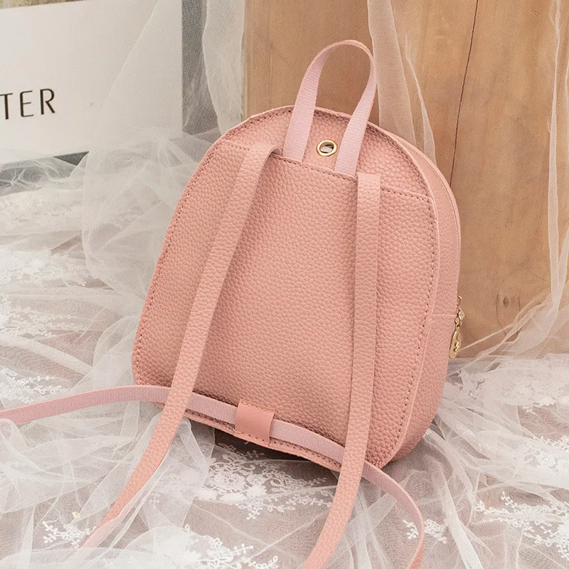 Borsa a tracolla in pelle PU Mini zaino da donna per ragazze adolescenti borsa da donna multifunzione per telefono da donna