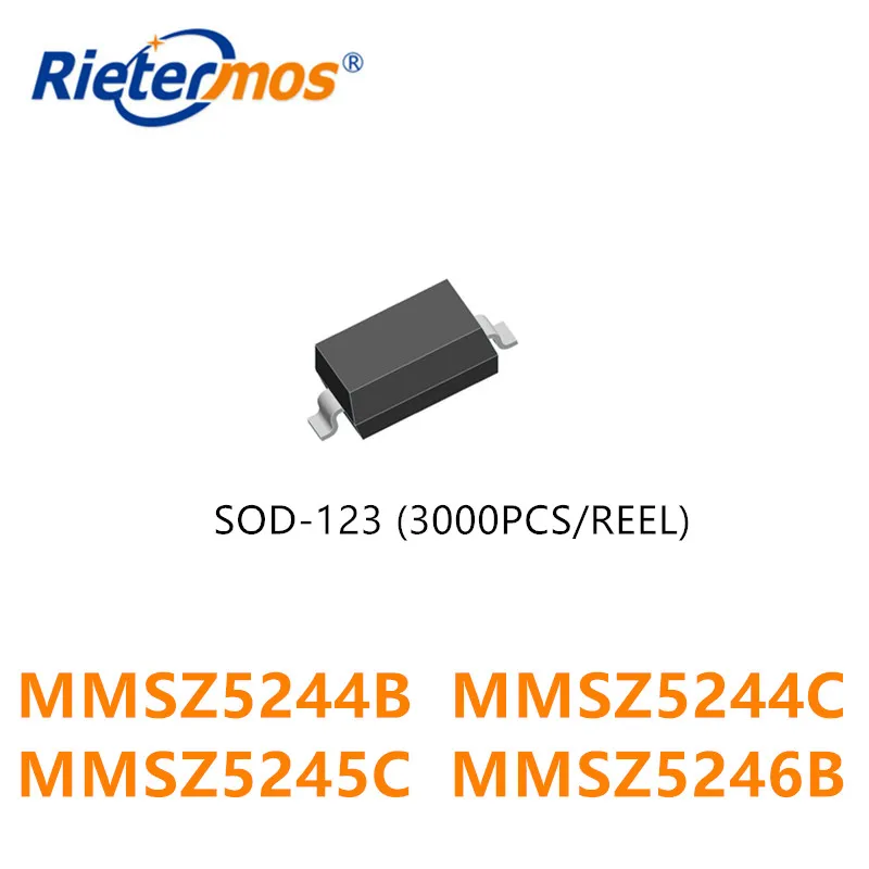 

3000PCS MMSZ5244B MMSZ5244C MMSZ5245C MMSZ5246B 16V SOD-123 MADE IN CHINA