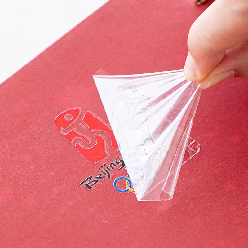 50pcs Custom Logo Transfer Labels Pattern Printed DIY Stickers Tube Using Replace Paste Waterproof Adhesive Stationary