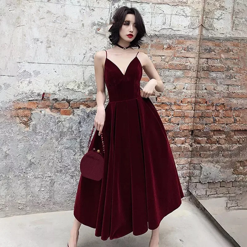 Summer Backless Dress For Women V Neck Spaghetti Strap Sleeveless High Waist Sexy Party Dresses Female 2021 Fashion