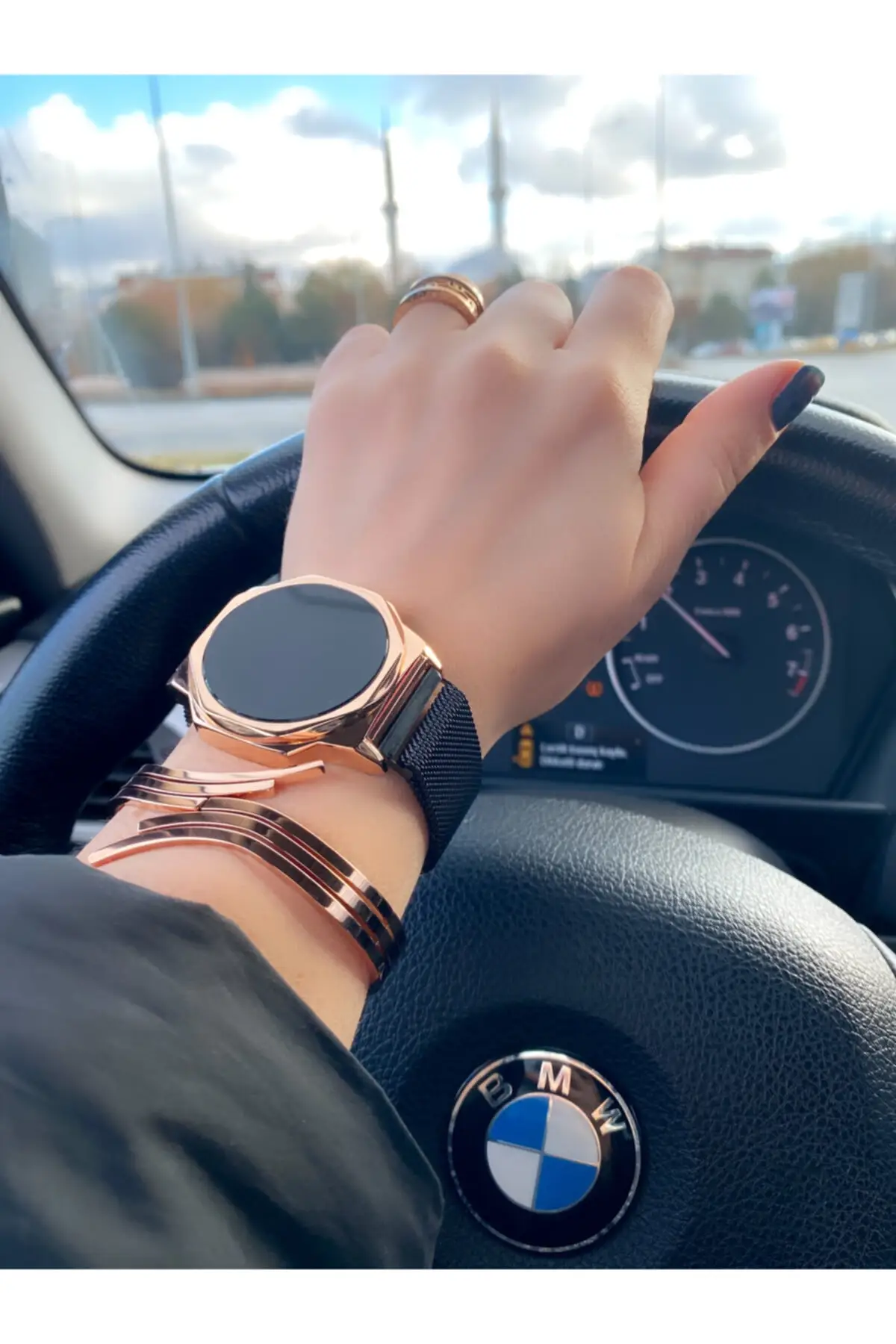 Unısex Steel Digital Touch Screen Wrist watch