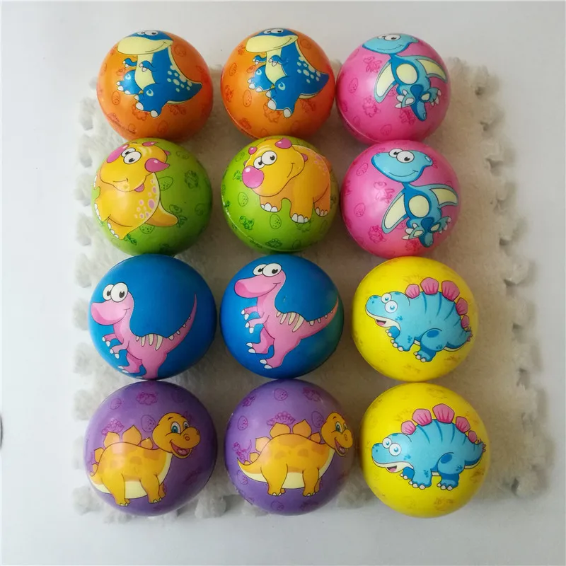 12pcs 63mm Anti Stress Ball Relief Forest animals cartoon colorful Foam Ball educational learning Toys for Children Girls boys