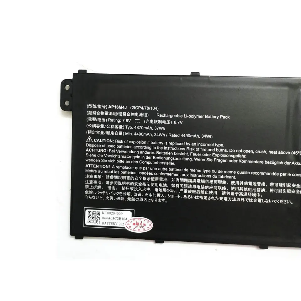 BATTREVO AP16M5J Batterie d'ordinateur Portable pour Acer Aspire 1 A114-31 A114-32 Aspire 3 A314-31 A314-32 A314-41 A315-21 A315-21G A315-31 A315-32 A315-33 A315-34 A315-35 A315-41 A315-41G A315-51