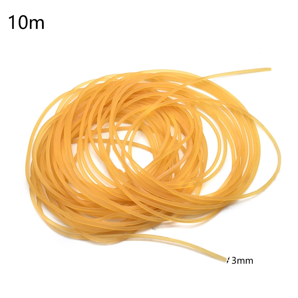 10 Meter elastische Angelschnur, 2 mm/3 mm Durchmesser, einziehbare Soild-Gummi-Seil, gebundene Angelschnur zum Angeln, Jagd, Katapult – Detail 3