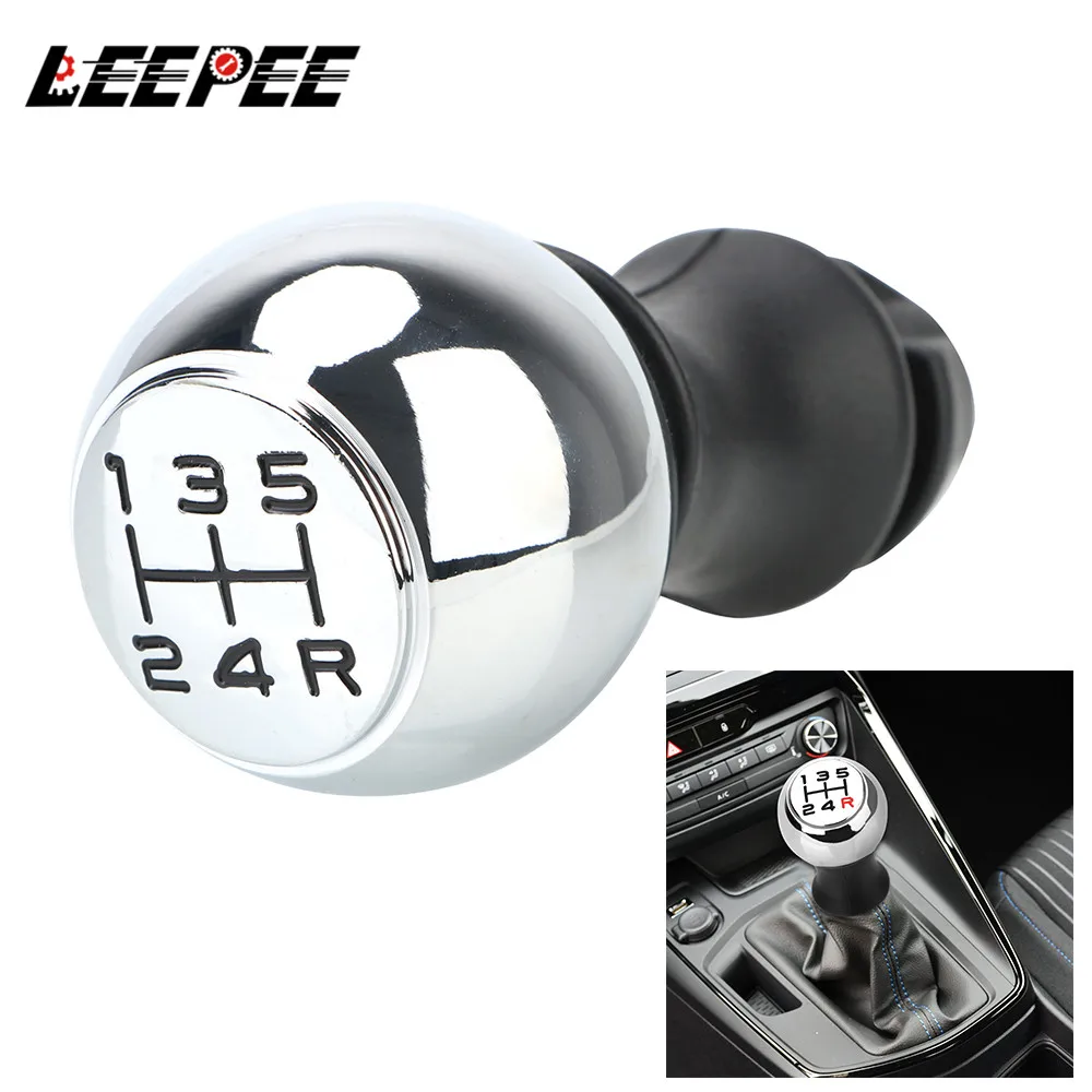 LEEPEE Lever Shifter Handle Stick Car Gear Shift Knob For Peugeot 106 1007 206 107 306 307 308 2008 301 3008 406 508 605 807