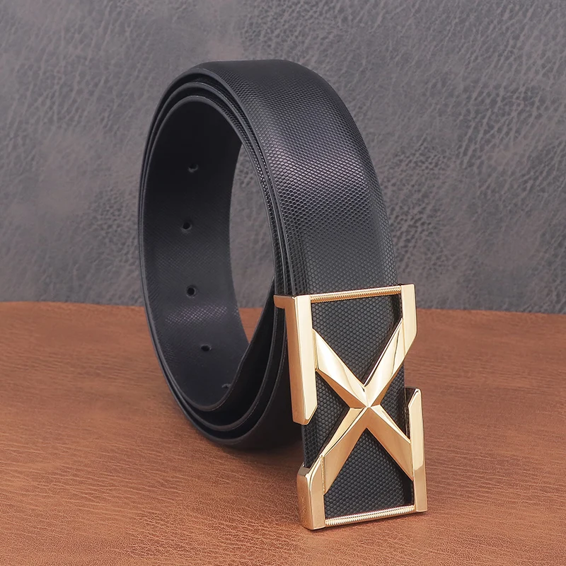 White designer belts men X letter slide buckle casual luxury waist strap famous Brand high quality fashion cinto masculino