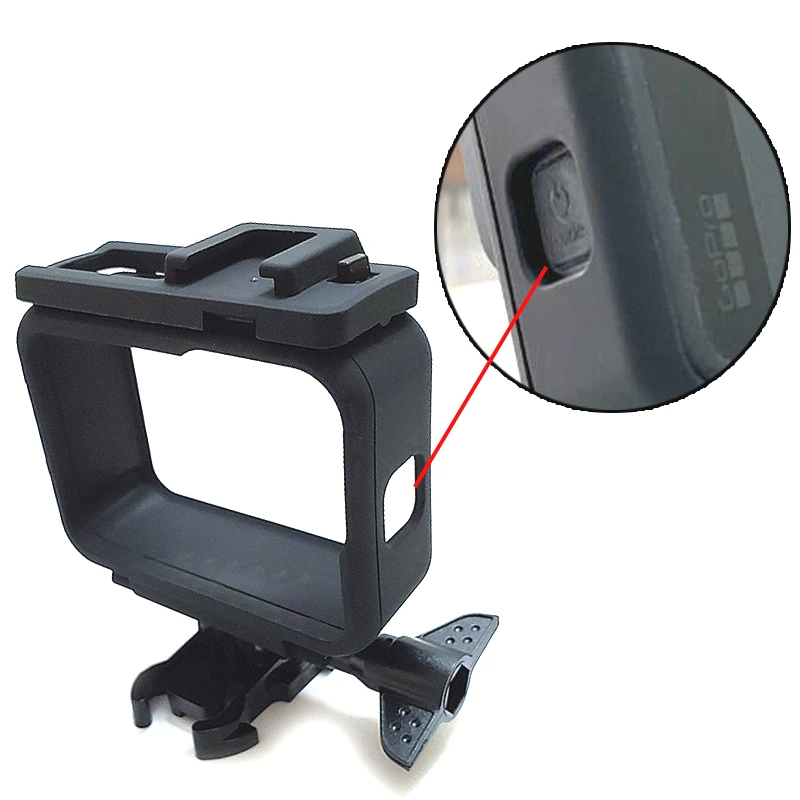 Защитный чехол-рамка для GoPro Hero 10, 9, черный двойной башмак с застежкой и винтовой границей для камеры Go pro 9