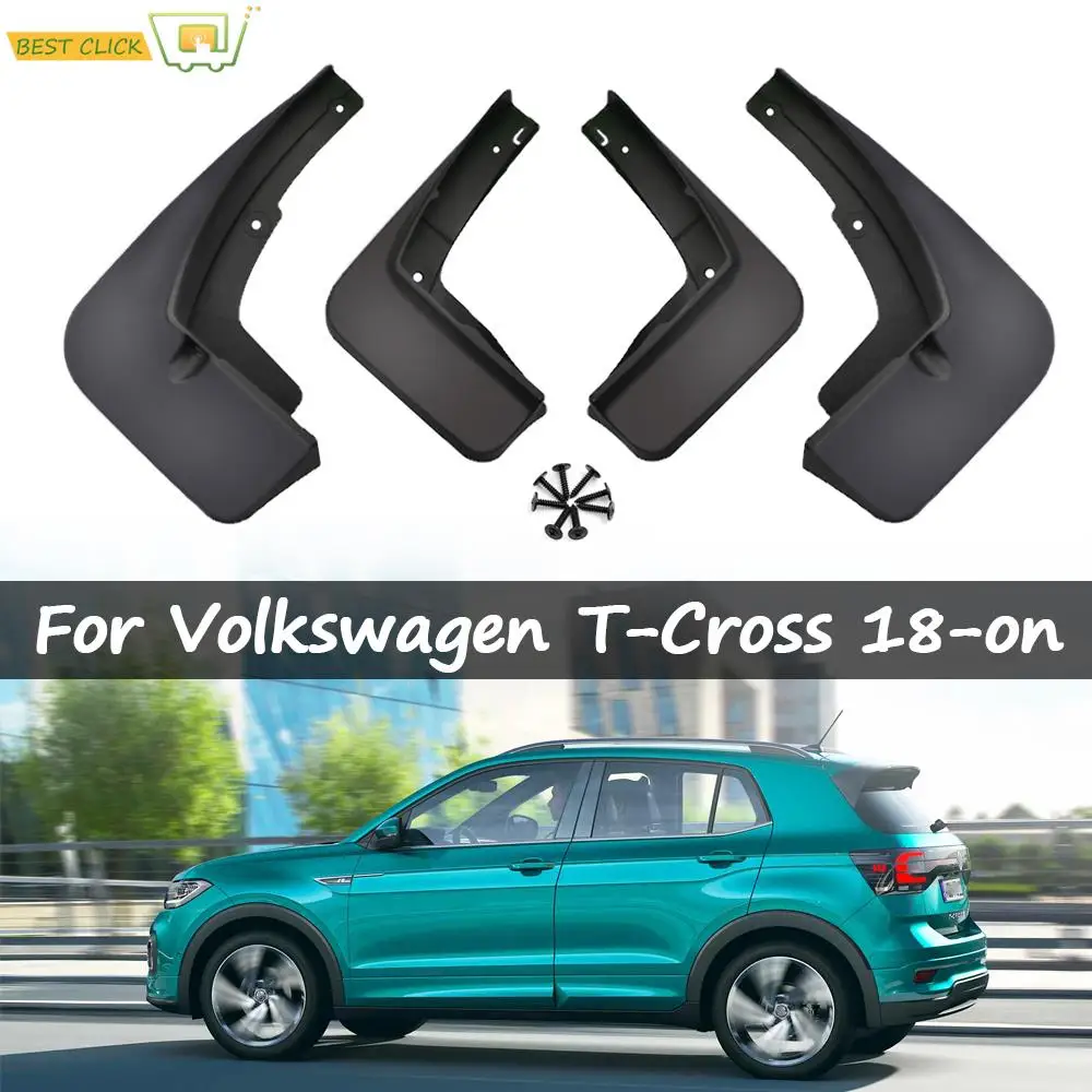 Mudflaps For Volkswagen VW T-Cross 2018 2019 2020 2021 Mud Flaps Splash Guards Mudguards Mud Flap Front Rear Fender Protector