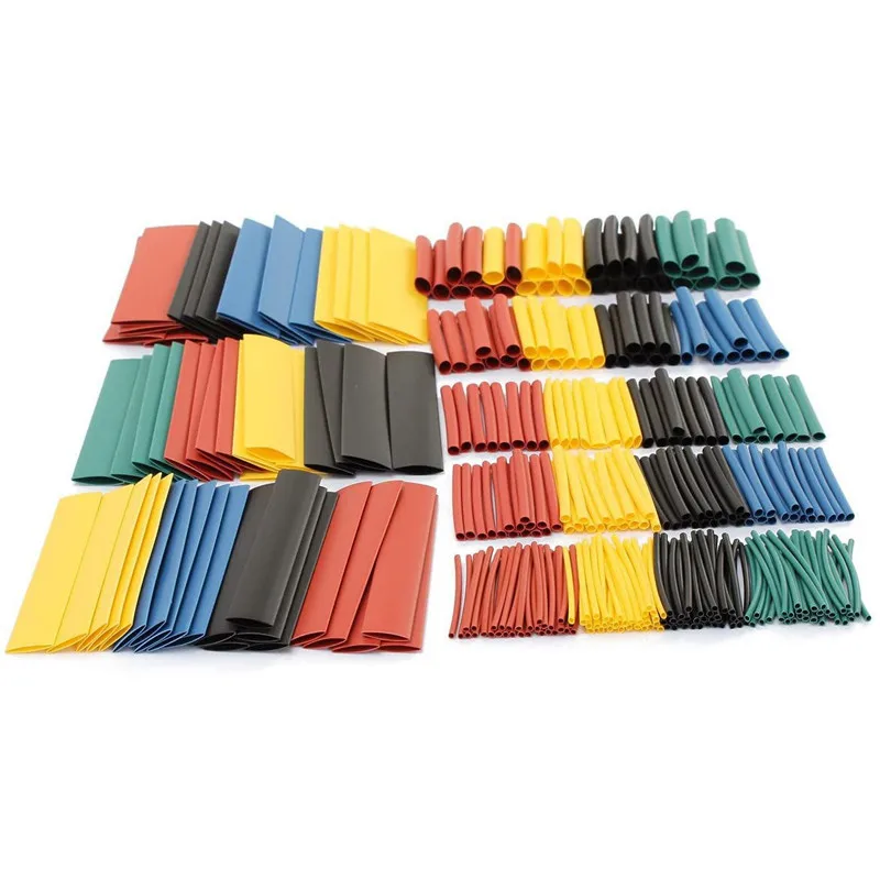 328pcs/bag Heat Shrink Tube Kit Shrinking Assorted Polyolefin Insulation Sleeving Heat Shrink Tubing Wire Cable 8 Sizes