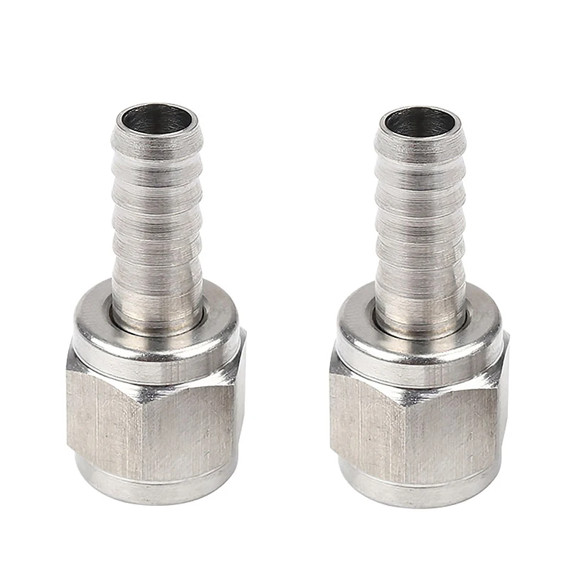 Barb Swivel Nut, 2 Pcs/Lot Home Brewing Swivel Nut Set, Stainless Steel Ball Lock Disconnect Fitting Manifold Fitting Connectors