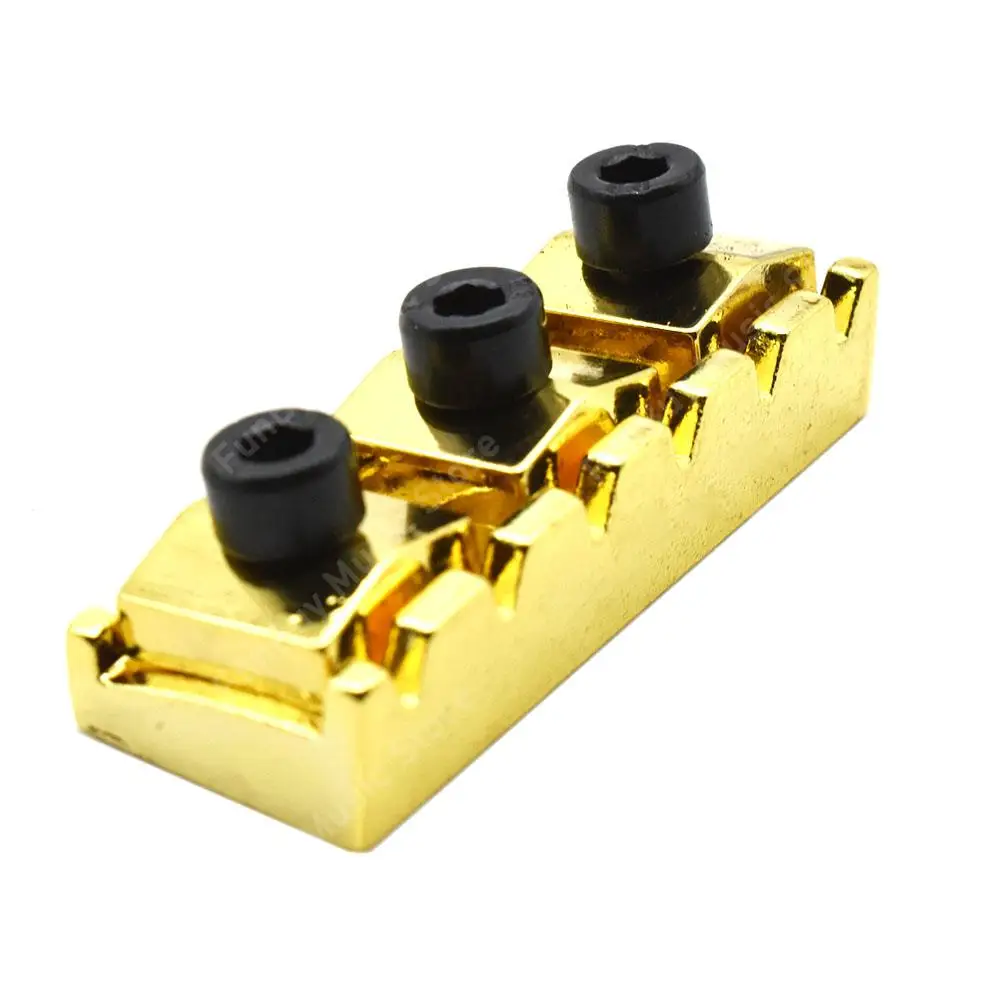 42MM 43mm Guitar Tremolo Bridge Locking Nut Electric Guitar Locking String Bridge Nut Black Gold Chrome