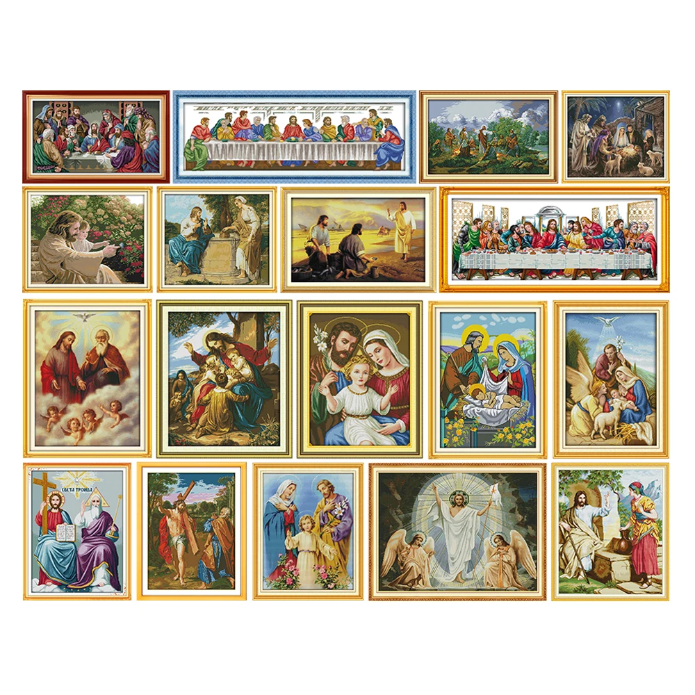 Jesus Cross stitch R233 R233(2) R236 R270 R311 R314 R316 R318 R400 R400(2) R402 R422(3) R429(4) R580 R763 R824(3) RA188 RA296