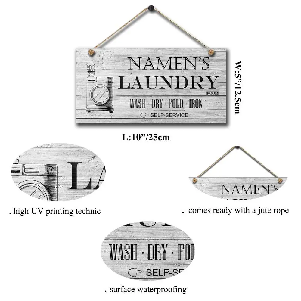 Enjoy The Journey Retro Wooden Public Decorative Hanging Sign for Home Door Fence Vintage Wall Plaques Decoration(5x10Inches)