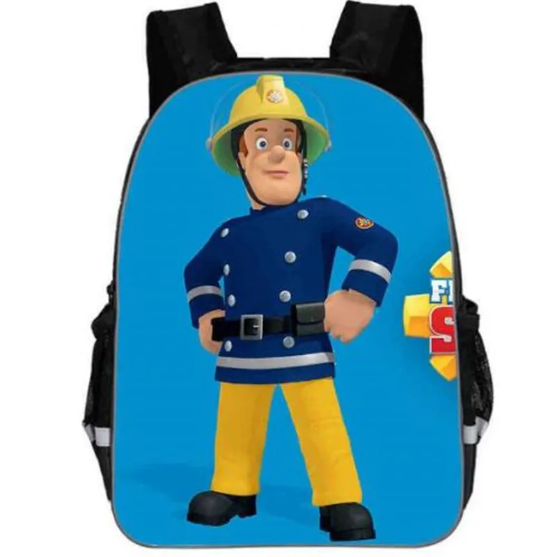 Popular Gifts For Kids Baby Round Backpack Bag For Children Cartoon Hero Fireman Sam Backpack Bag For Girls Boys school bags