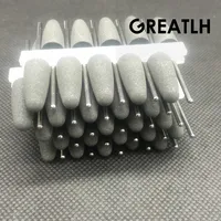 50 Uds. Pulidores de goma de silicona fresas de pulido de diamante 2,35mm