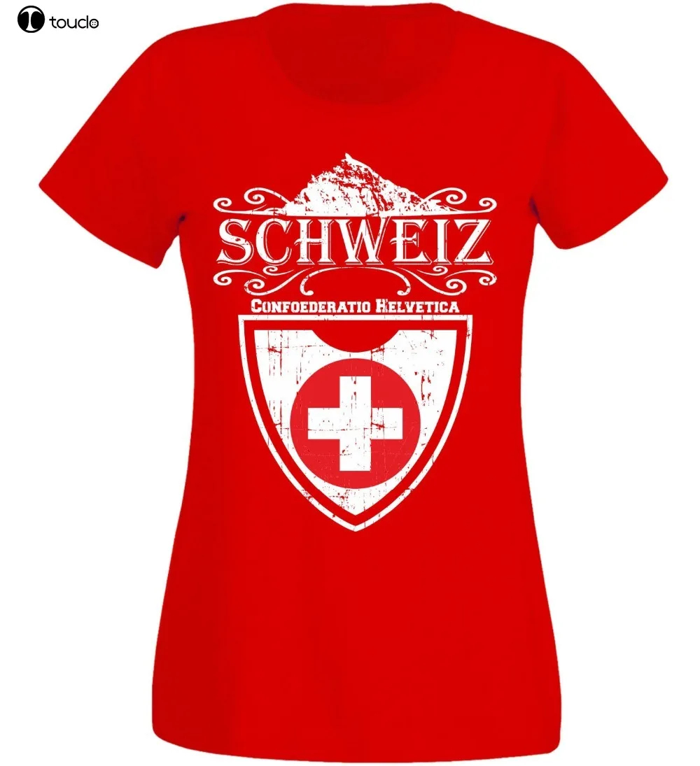 

Schweiz Damen T-Shirt 07 Women'S Footballer Soccers 2019 Switzerland 2019 New Arrive T-Shirt Casual Tees Funny T Shirts