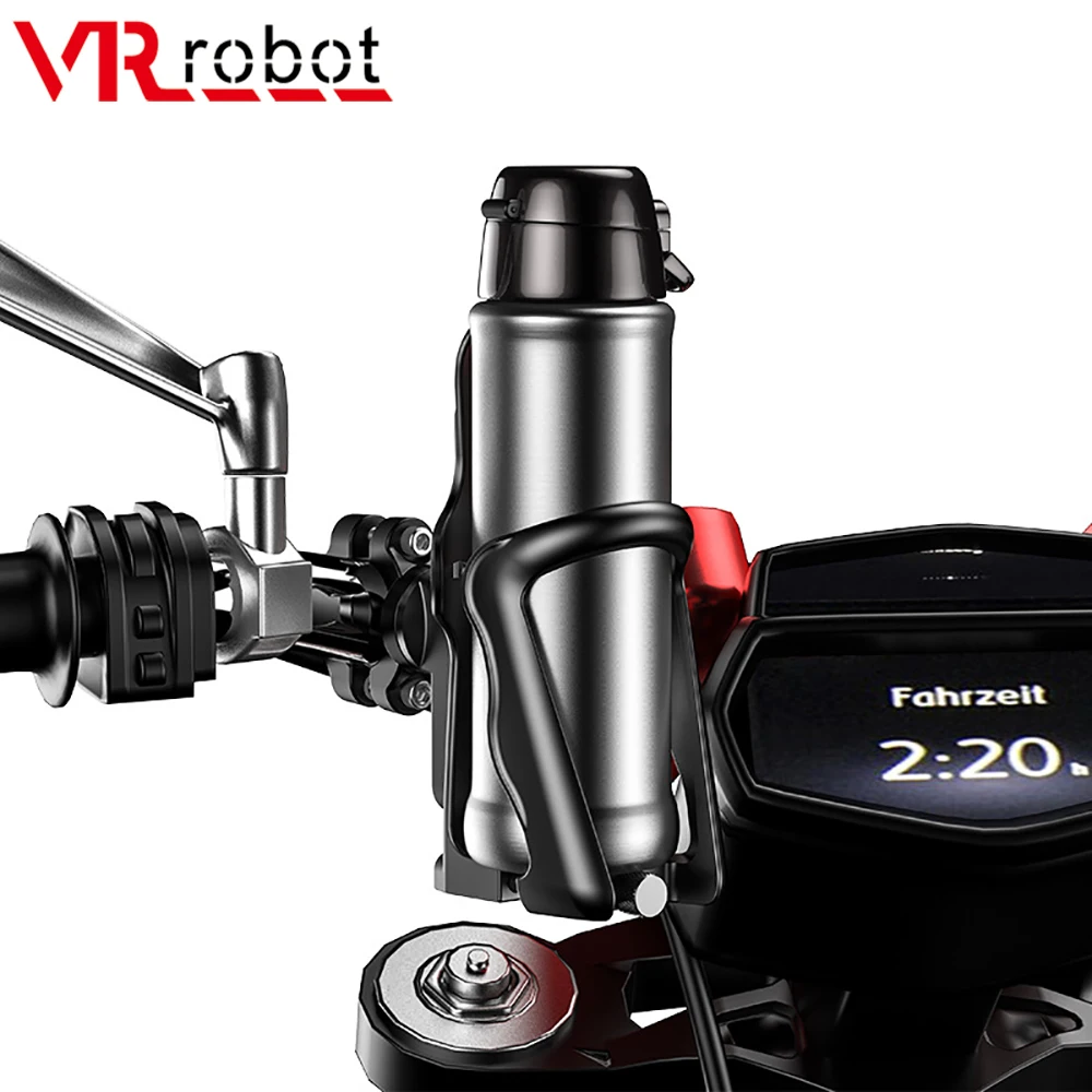 

VR robot Universal 0.86''-1.25'' Handlebar Motorcycle Cup Holder ATV Scotter Expandable Drink Bottle Stand Holder Mount