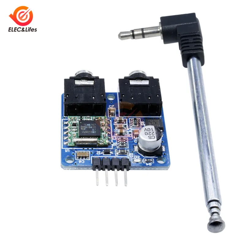 TEA5767 5V FM Stereo Radio Module for Arduino Radio 76-108MHZ With Antenna 76-108MHZ