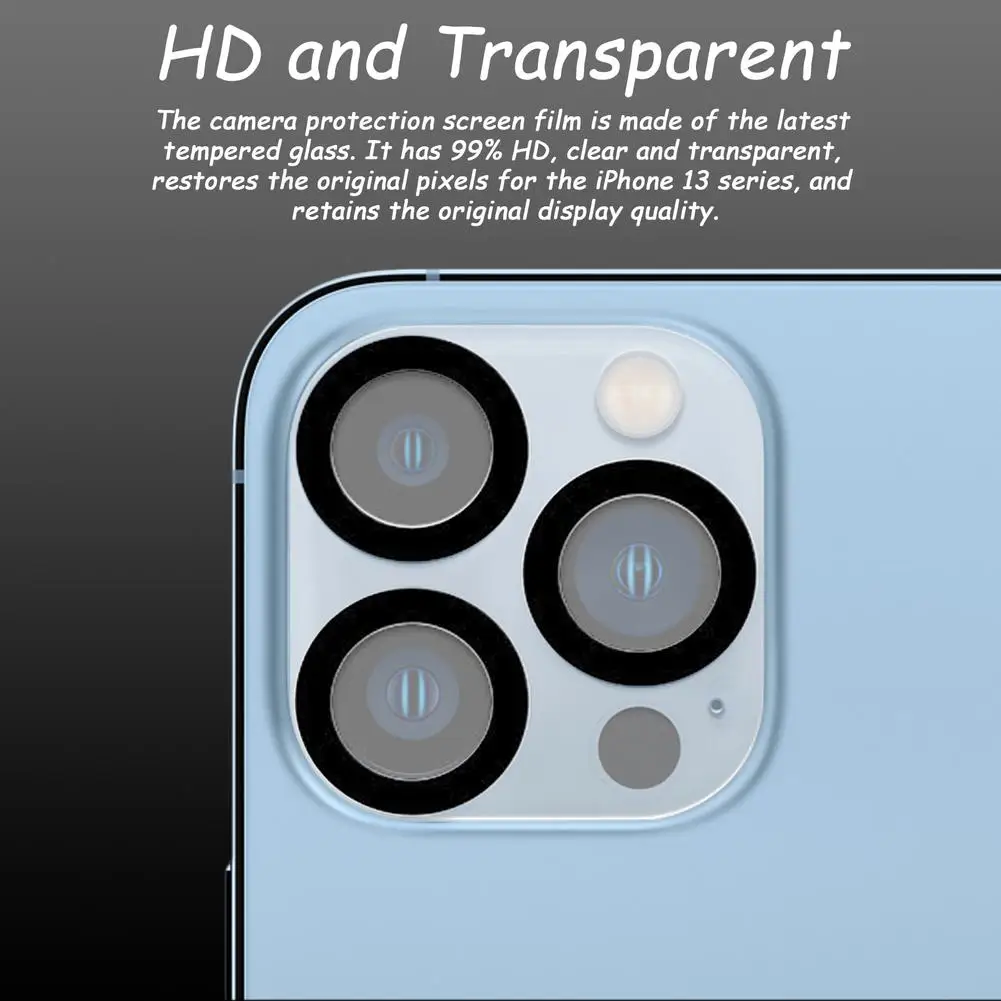 HD Clear Camera Lens Tempered Glass For IPhone 13 Pro Max Camera Screen Protector For IPhone13 13Mini 13pro Camera Glass Film