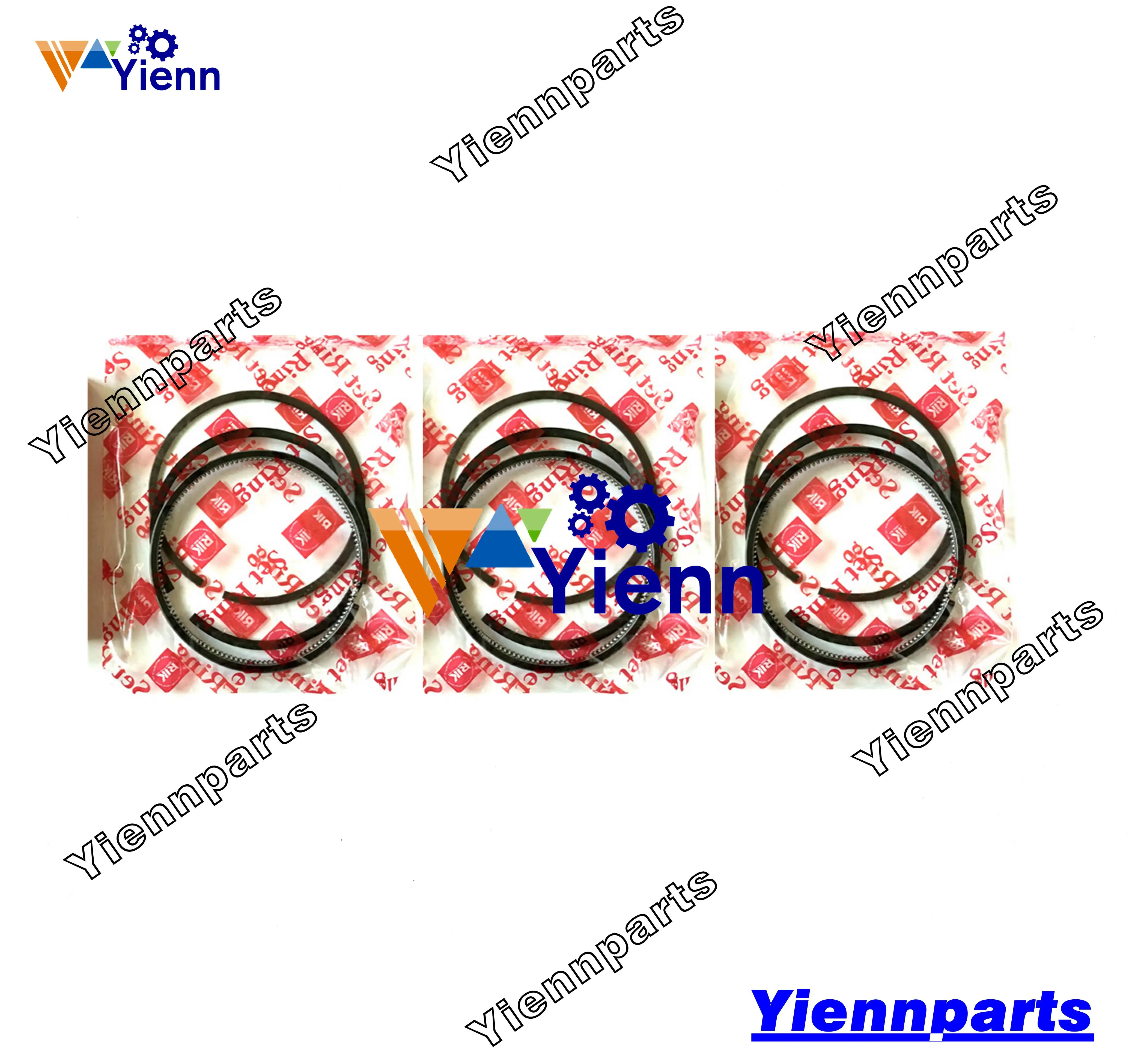 For Yanmar 3T72HA Piston Ring Set 3T72HA-F 3T84HA 3T84HA-F YM169 YM169D Diesel Engine Repair Parts