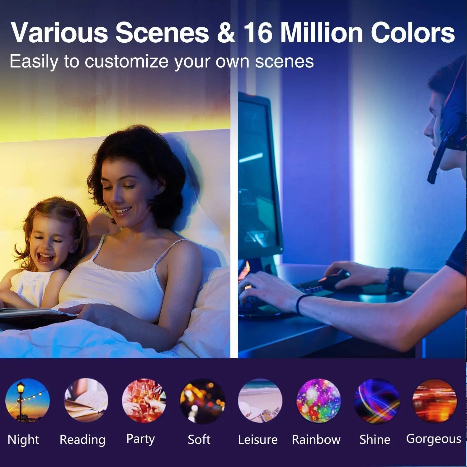 Gosund RGB Strip Intelligent Light Band Colorful Lamb LED max Extention to 10M 16 Million Work for Mijia app