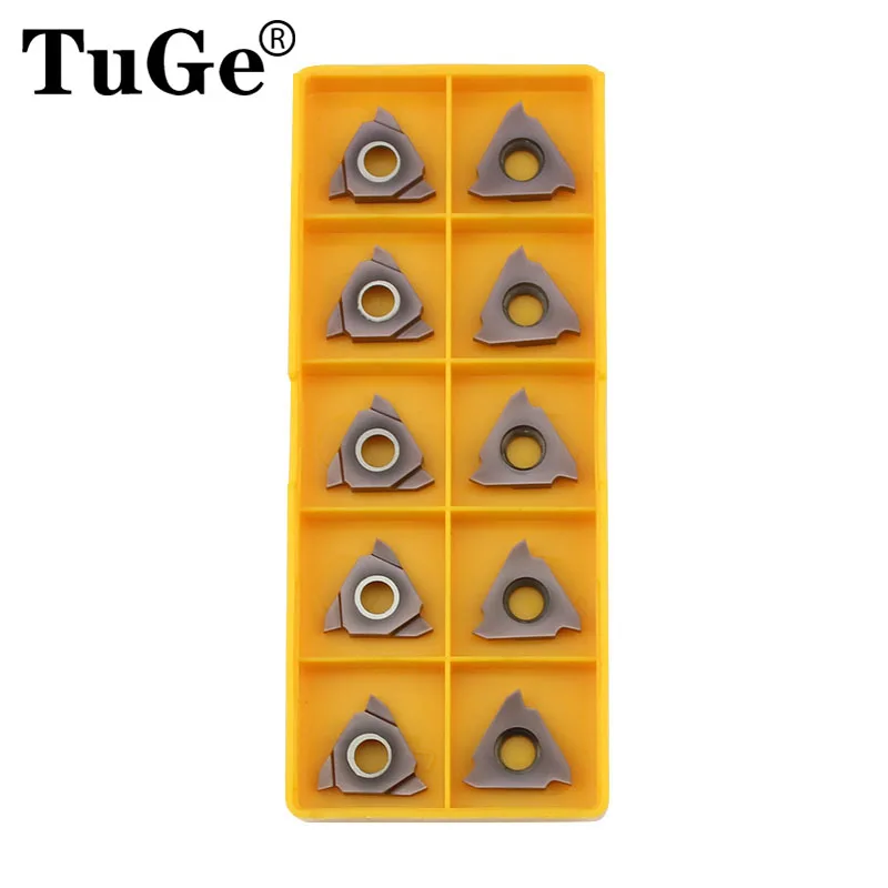 TuGe-Herramientas de torneado, insertos de carburo de corte triangular, cuchilla TGF32R TGF32L para ranurado de 0,5mm, 1mm, 1,5mm, 2mm y 3mm