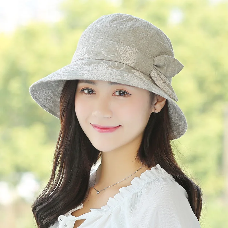K123 Sombrero de Panamá para mujer, visera con protección solar UV, sombrero de cubo de playa, sombrero de Jean plegable