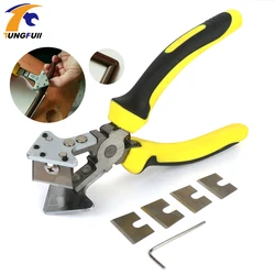 Industrial 90° Right Angle Wire Duct Cutter PVC PE Plastic Pipe Hose Scissor Plier Cut Rubber Strip Scissors Angle Cutter