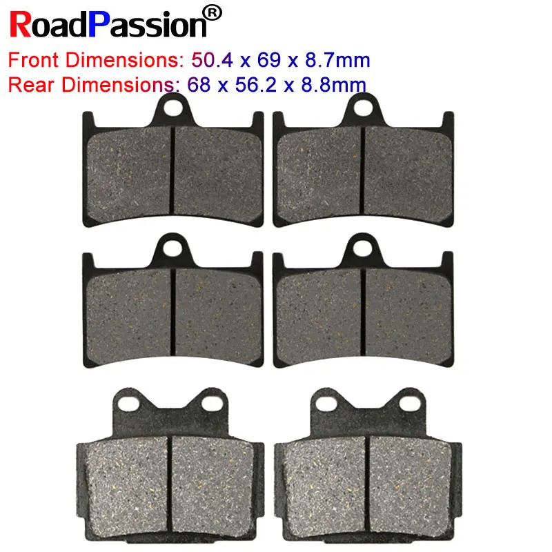 Motorcycle Parts Front Rear Brake Pads Disks For YAMAHA TZR125R TZR250 TZR250SP TZR250R TZR250RS FZR400RRSP/RR FZS600Fazer 1993