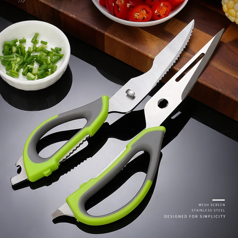 XITUO kitchen scissors stainless steel home kitchen gardening strong scissors chicken bone scissors professional sharp scissors