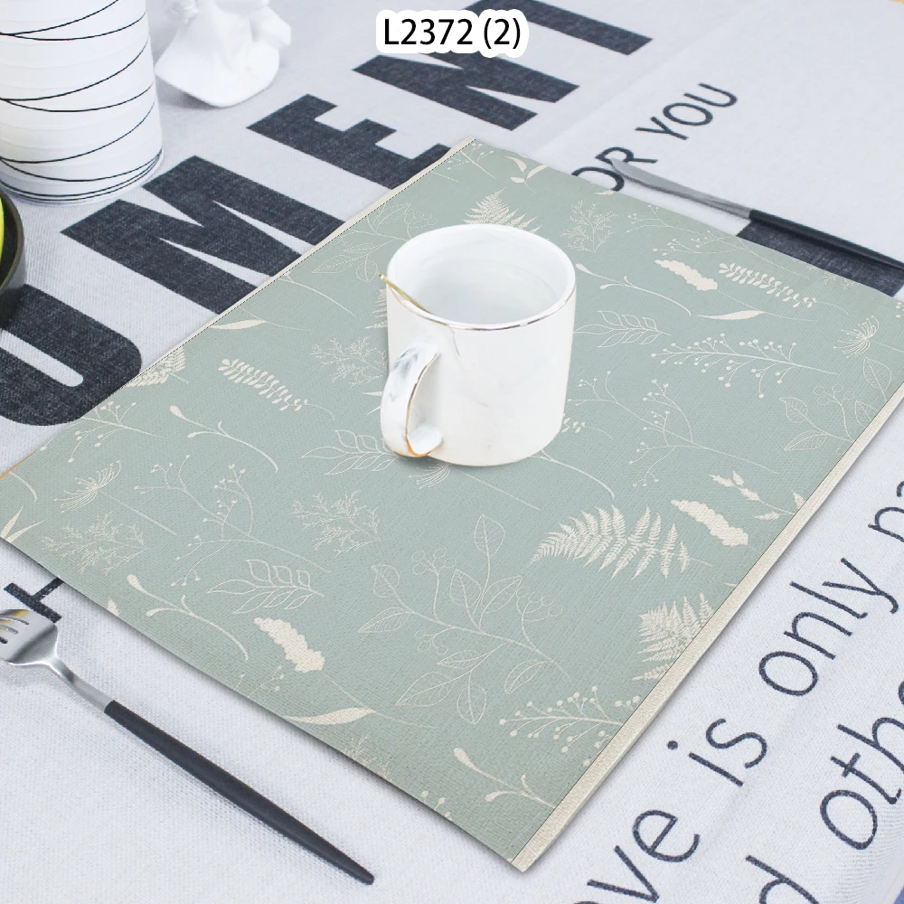 1 Piece Plant Flower Pattern Vegetation Printed Napkin Cloth Home Decoration Table Mat Cloth Tea Towel Coaster 42*32 Servilletas