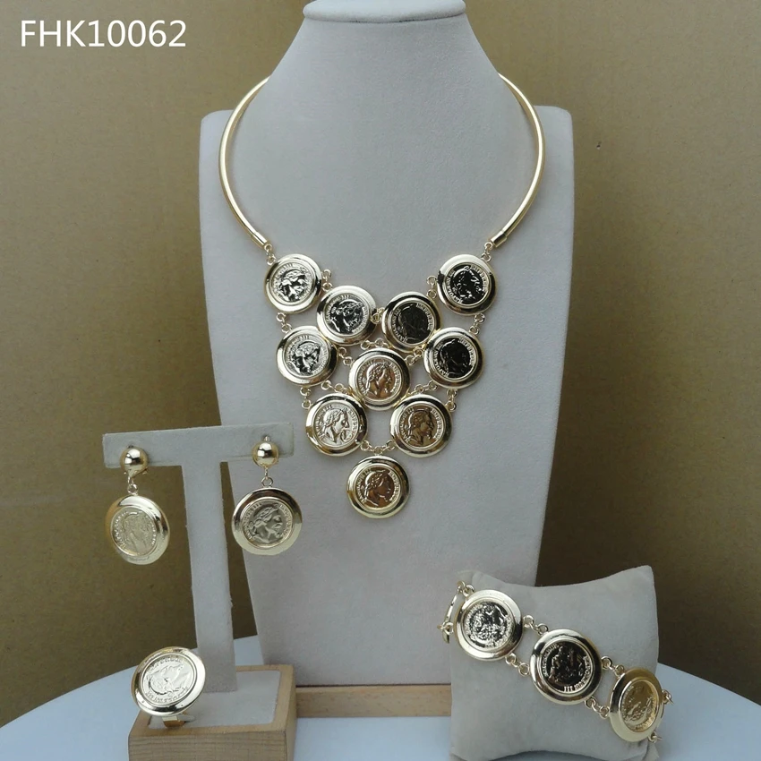 

Yuminglai Dubai Costume Jewelry Sets Big Jewelry for Women FHK10062