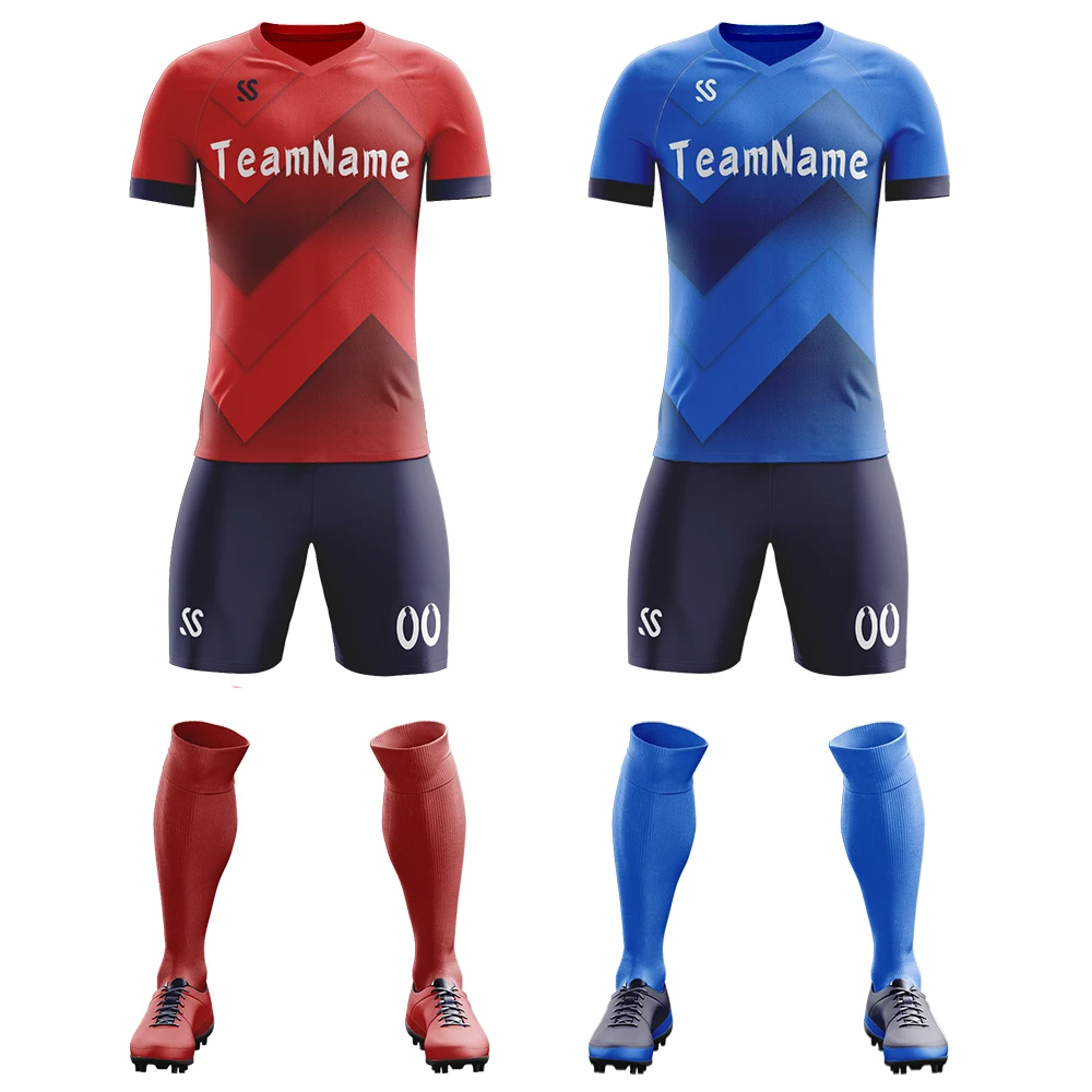 Custom Soccer Jerseys with Full Sublimation Print of Soccer Jersey Team Football Training Club Uniform Suit Soccer Shirts