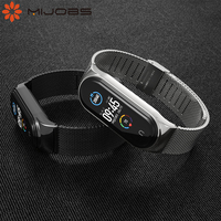 For Mi Band 6 5 4 3 Strap for Xiaomi Mi Band 5 Bracelet Metal Pulseira Correa Xiomi Miband 3 4 5 6 Wristband NFC Global Version