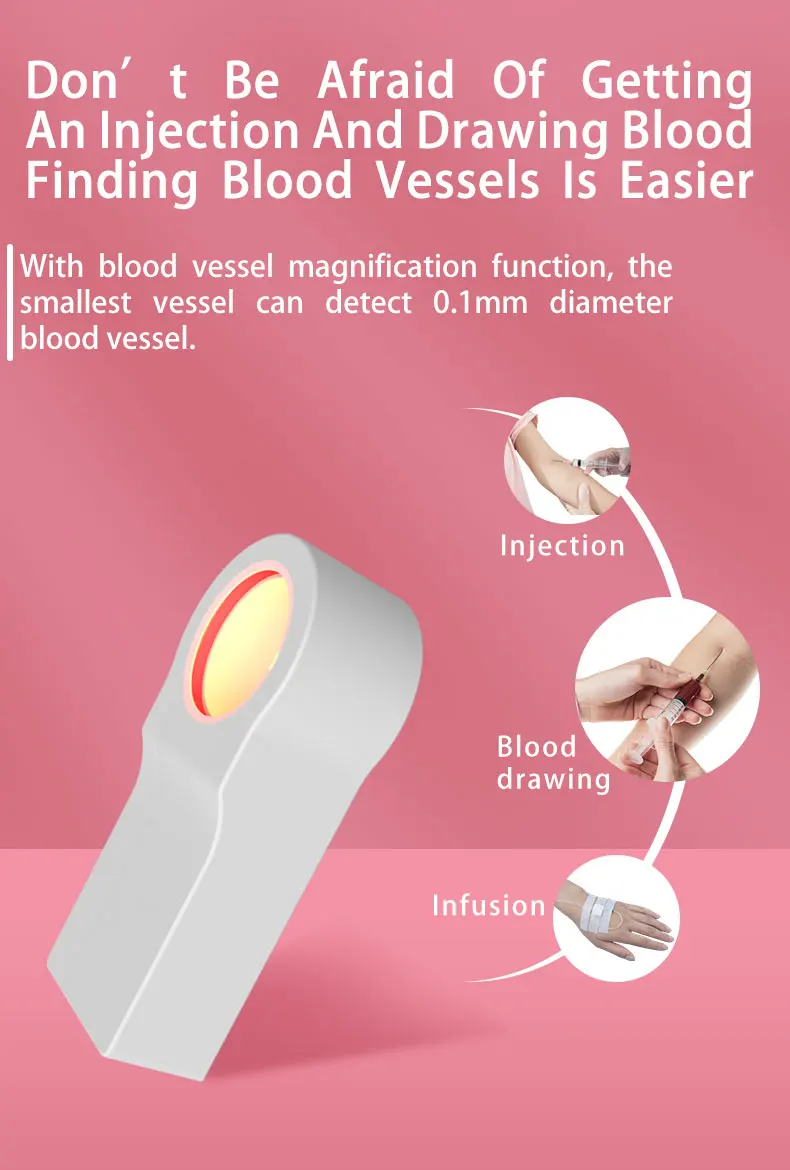 Veinscope Vene Finder Wiederaufladbare Vene Viewer für Erwachsene Kinder Geeignet Vene Viewer Display Lichter Imaging Finden Vene Medizinische – Detail 3