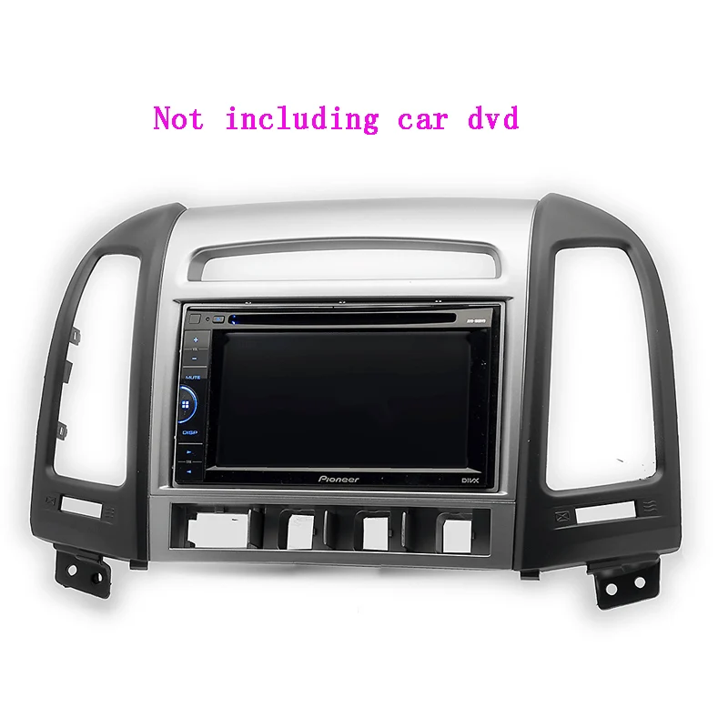 

2din Car Radio Installation GPS Plastic Fascia Panel Frame for HYUNDAI Santa Fe IX45 2006~2012 Dash Mount Kit