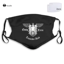 Deutschland,Reichsadler, Hooligans, Deutsches Reich,Wehrmacht,oldschool Germany Face Mask Filter Pocket  Cloth Reusable Washable