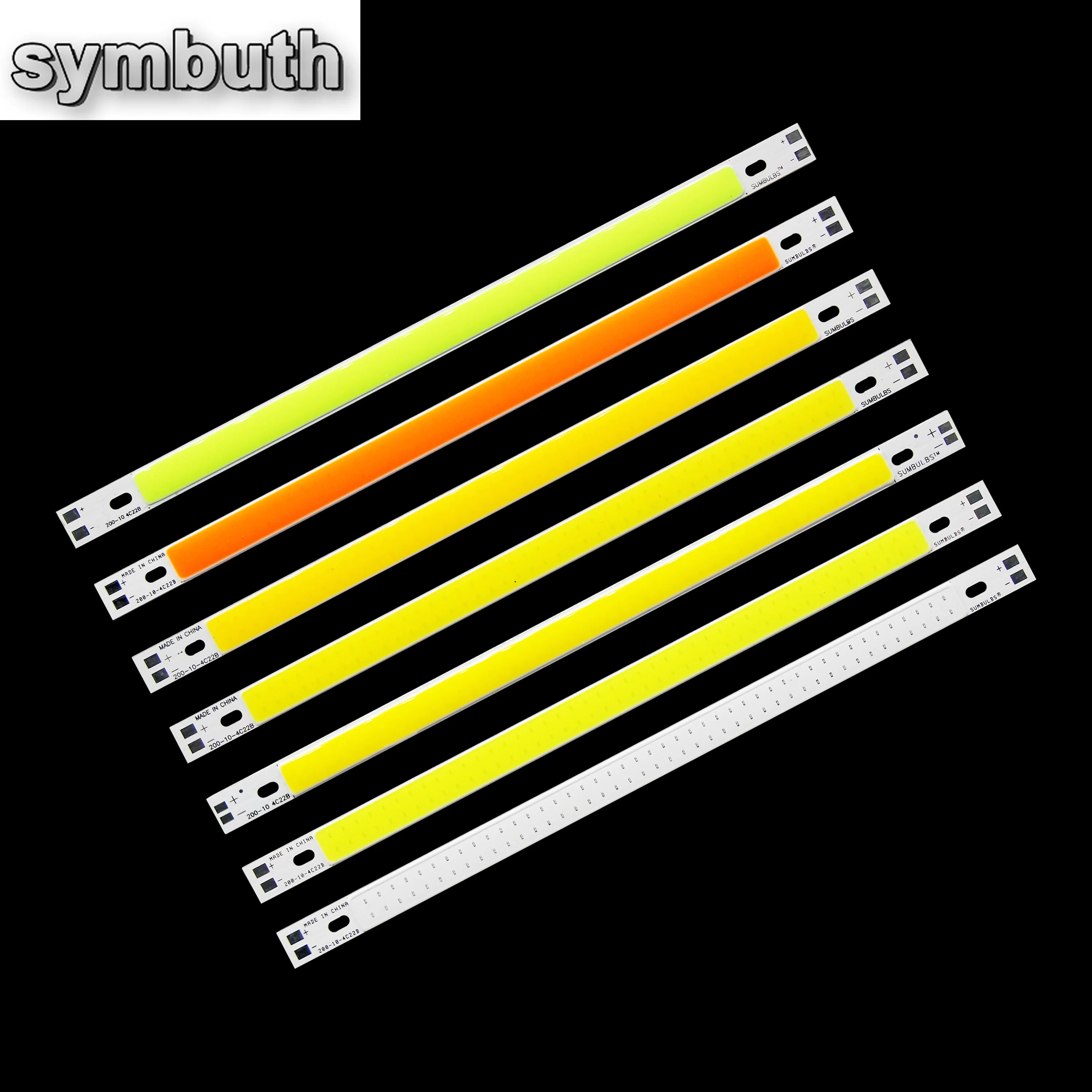 Imagem -04 - Led Strip Bar Lights Fonte para Carro Cob Bulb Chip para Carro Lâmpada Fonte Cores Disponíveis Entrada Dc12v 200x10 mm 200 mm Comprimento 10 Pcs por Lote