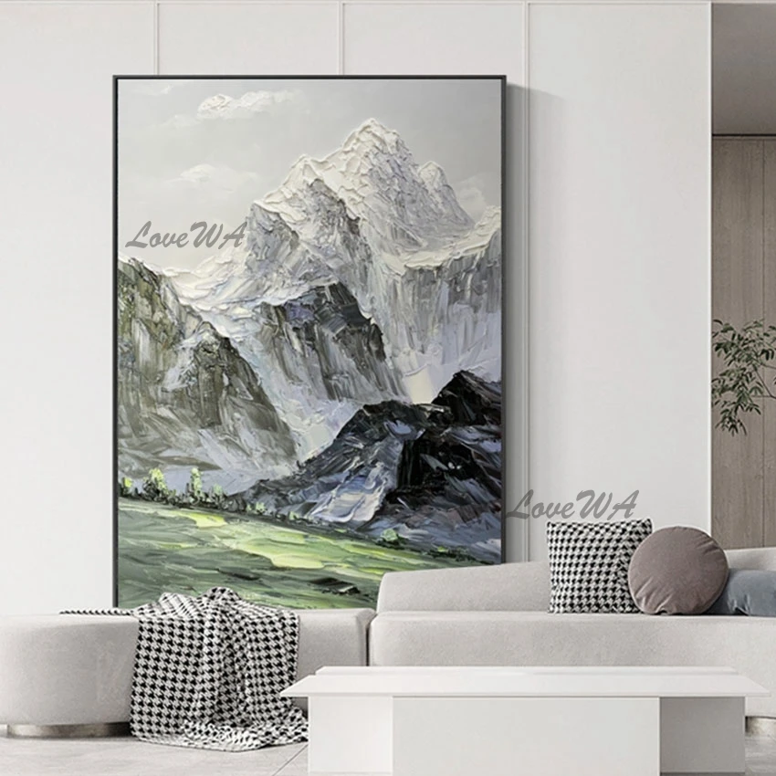 

No Framed Contemporary Abstract Landscape Painting Dropshipping Home Decoration Quality Artwork Natural Scenery Wall Picture