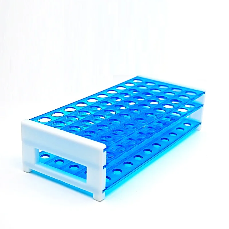 Plastic Tube Rack Professional Test Tube Holder Plastic Rack For Tubes Hole Diam. 18mm 40 Wells Special For Tube 15~18mm 1 / PK