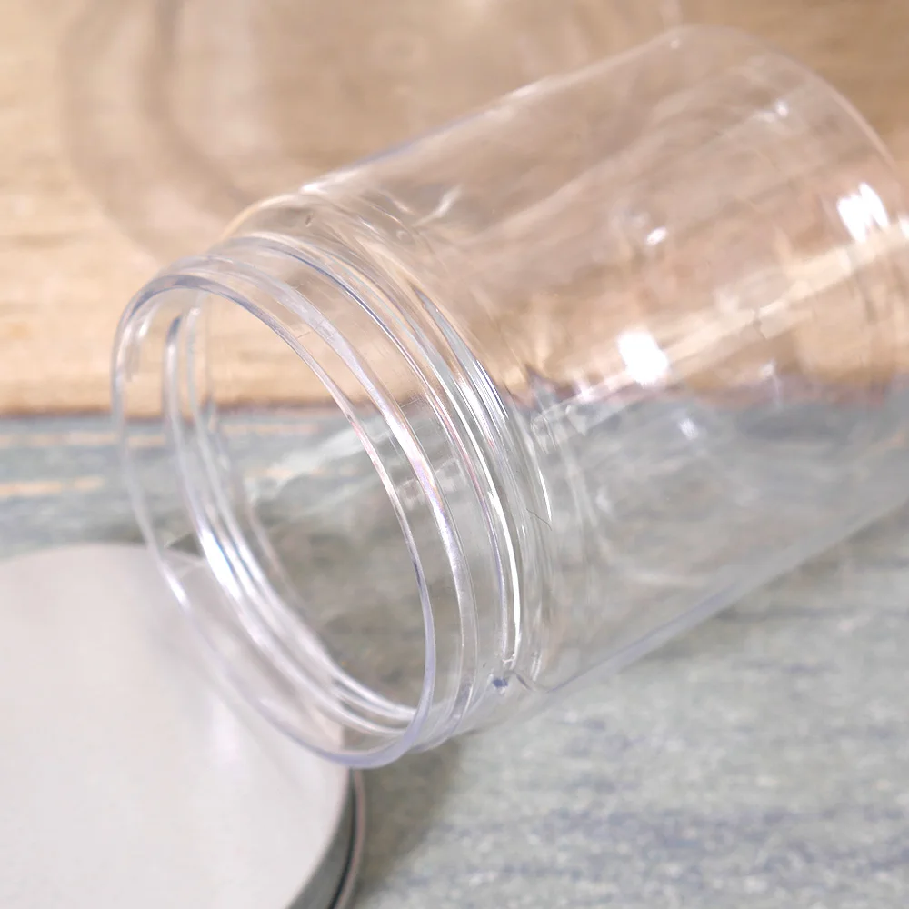 Clear Plastic Jar And Lids Empty Jar Vanity Box Containers Candy Box Travel Bottle 30ml 50ml 60ml 80ml 100ml 120ml 250ml 500ml