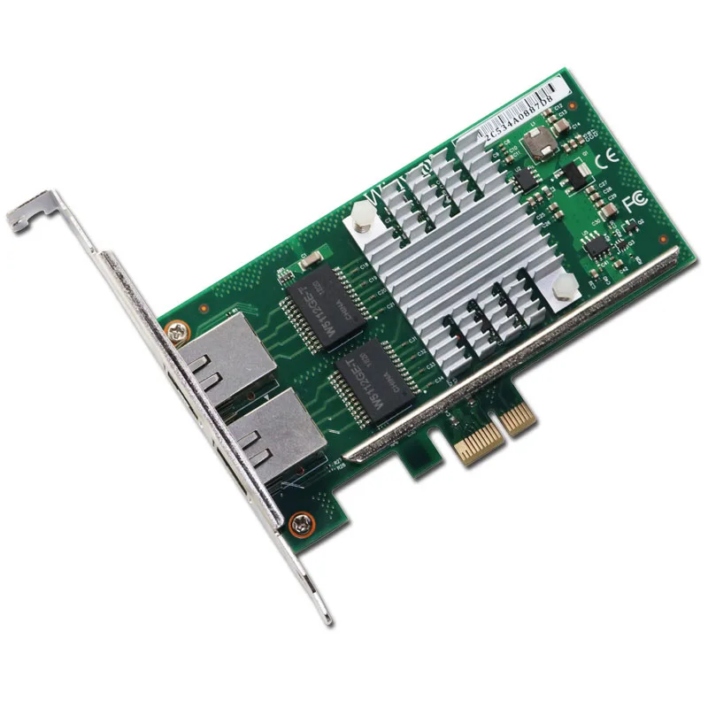 Winyao WYI350T PCIe X1 Desktop Dual Port Gigabit Ethernet Network Adapter Card NIC Intel I350 Chipset Soft Route 1000MPXEIPV6