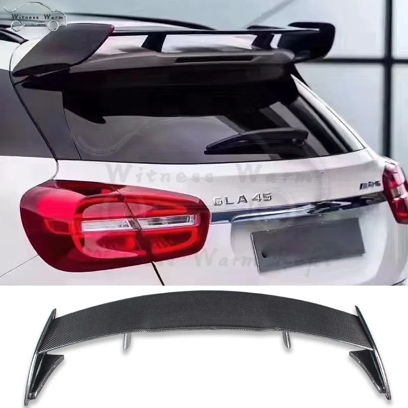 for Gla Class X156 Roof Wings Gla45 Amg Gla200 Gla220 Gla250 Gla260 2013-2018 Mercedes-benz Amg Style Carbon Fiber Rear Spoiler